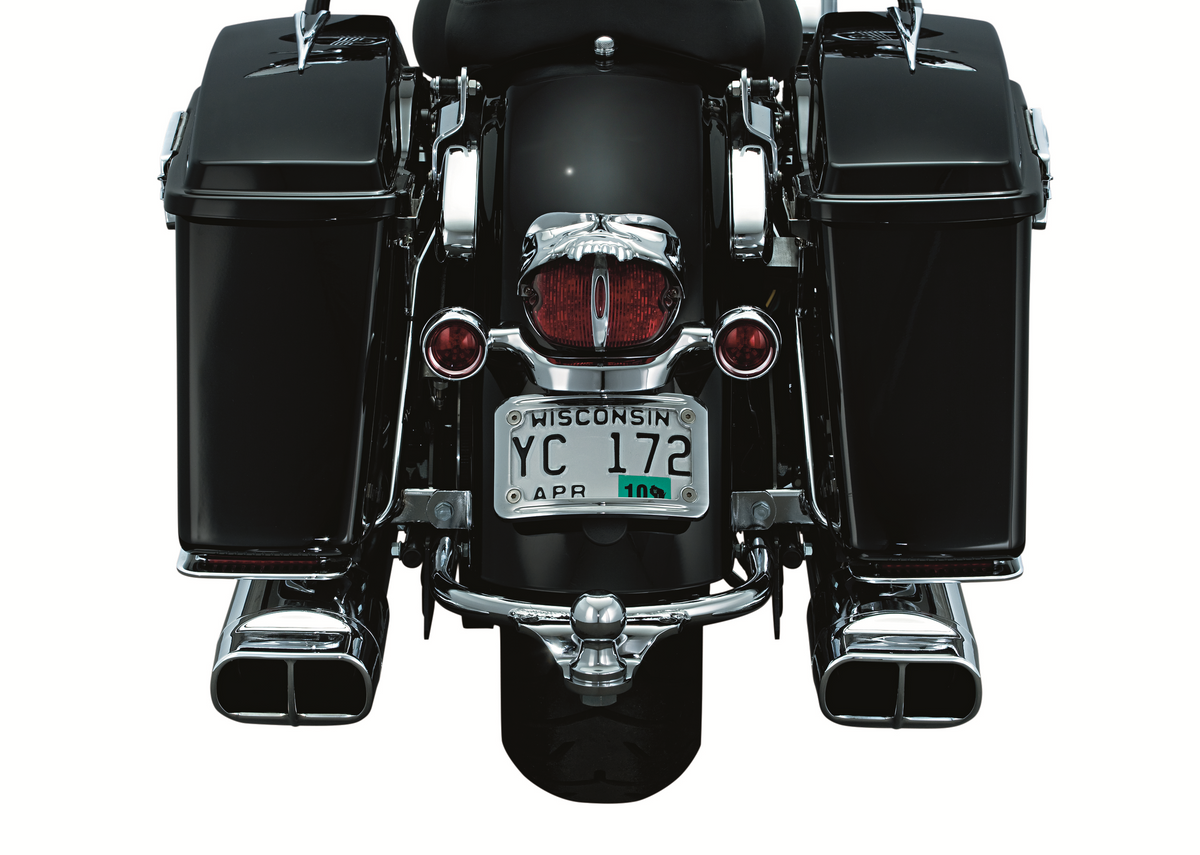 KURYAKYN Zombie Taillight Cover - Chrome 9009