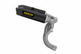 Arrow  Ducati Panigale V2/V2s E5+ 2025 Rh/Lh Round Sil Titanium Dark Silencers + Stainless Steel Link Pipe 77504prn