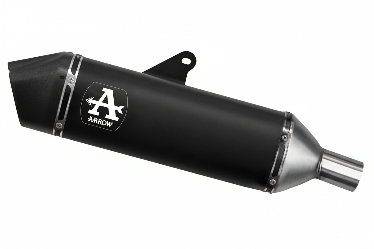 72506VAN Arrow Veloce Homol Slip-on Exhaust, Aluminum Dark for Triumph Tiger 900 24-25