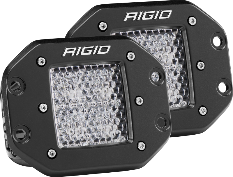 Rigid Industries Dually - Flush Mount - 60 Deg. Lens - Set of 2 212513