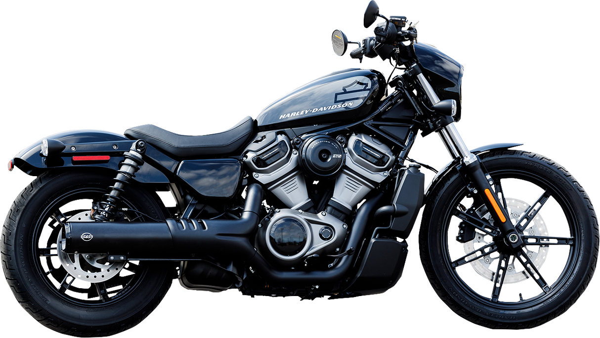 S&S CYCLE 4-1/2" Grand National Slip-On Muffler - Black RH975 Nightster 2022-2025   550-1074