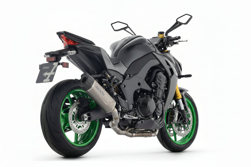 Arrow Kawasaki Z1100 / Z1100se E5+ 25/26 Pro-Race Nichrom "Dark" Exhaust - 77507pr