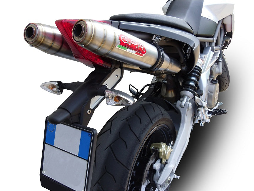 Aprilia Shiver 750 - Gt 2007-2016 Exhaust GPR Double Slip-on Deeptone Inox
