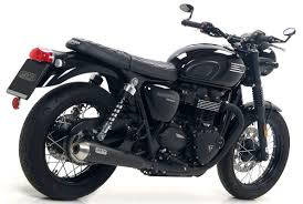 Arrow 71853PRN Pro-Racing Exhausts, Nichrome Dark for Triumph Bonneville T100/T120 2016-2020