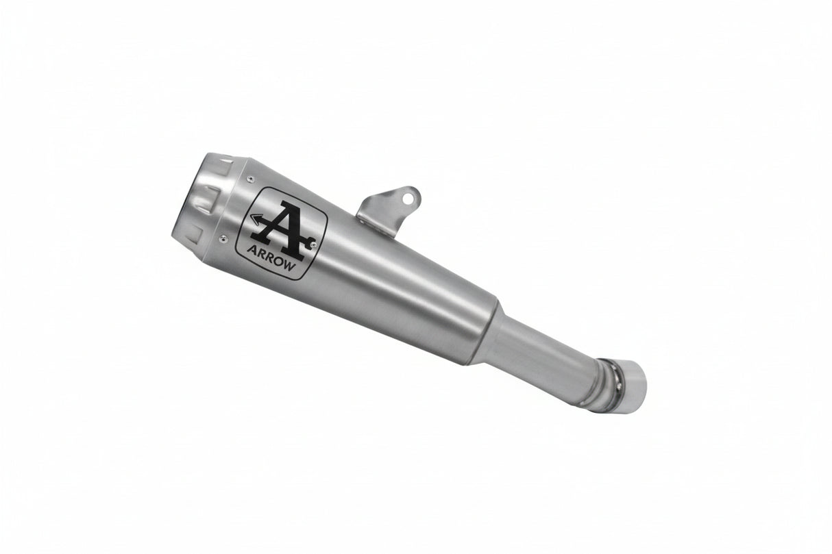 71874PRI Arrow Pro-Race Slip-on Exhaust, Nichrome for  Ninja 400/Z400 500 2019- 2025