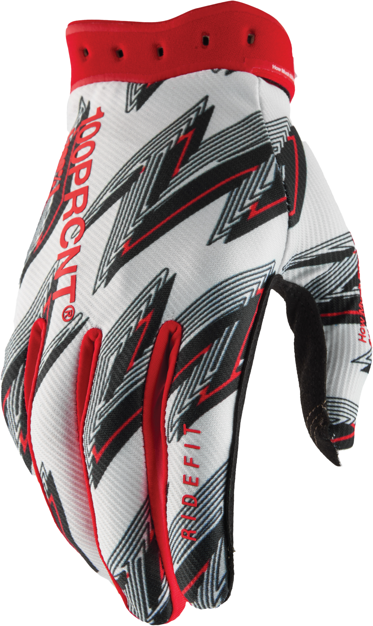 Ridefit Gloves White/Red Xl