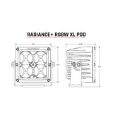 Rigid Industries Radiance+ Pod XL RGBW - Pair 322053