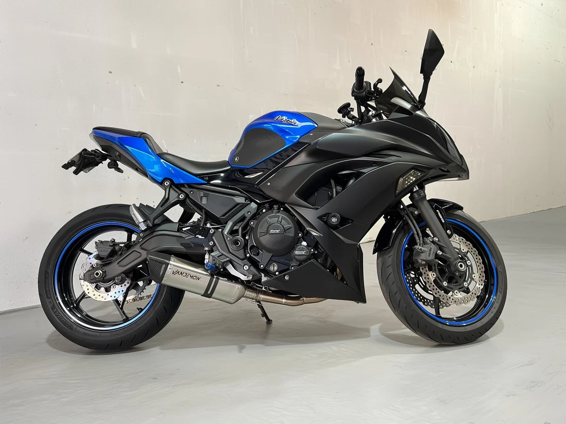VANDEMON Kawasaki Ninja 650 / Z650 Vandemon Stainless Steel Exhaust System 2017-2026 KAWANJA650SSBREXA VA-134
