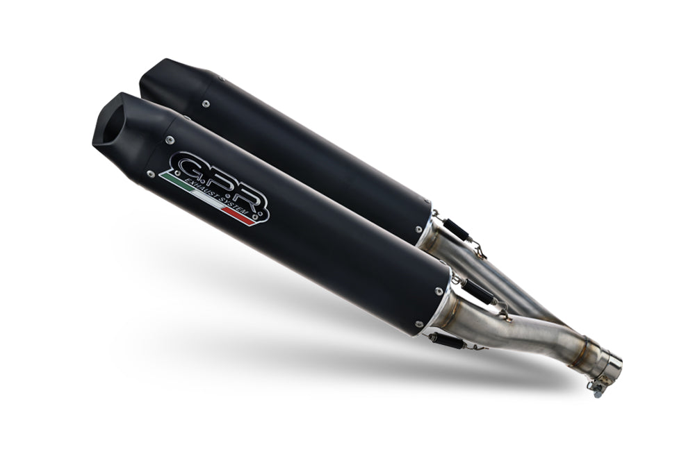 Aprilia Shiver 900 2017-2020 Exhaust GPR Double Slip-on Furore Evo4 Nero