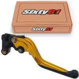 Yamaha Gold Brake & Clutch Levers, Adjustable Sliding Folding