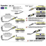 71672mi Arrow Yamaha Yzf R1'17 Stainless Steel Link Pipe Without Catalyst For Arrow Silencers