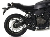 74509RBA  Arrow Rebel Slip-on Exhaust, Aluminum End Cap for Yamaha XSR700 21-25