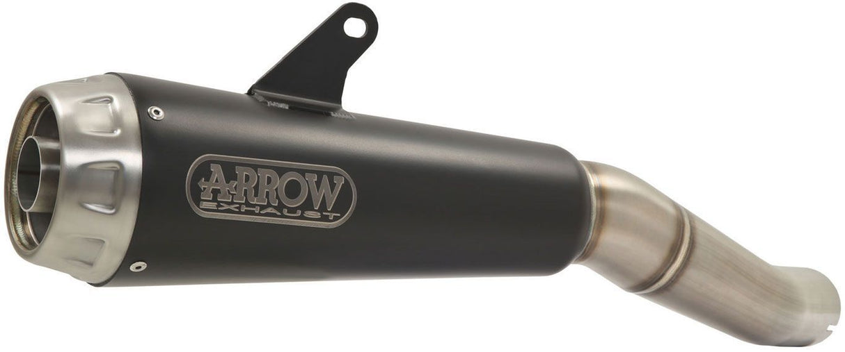 71898PRN Arrow Pro-Race ZX-6R 636 2009-2025 2026  Slip-on Exhaust Nichrome Dark with Steel End Cap