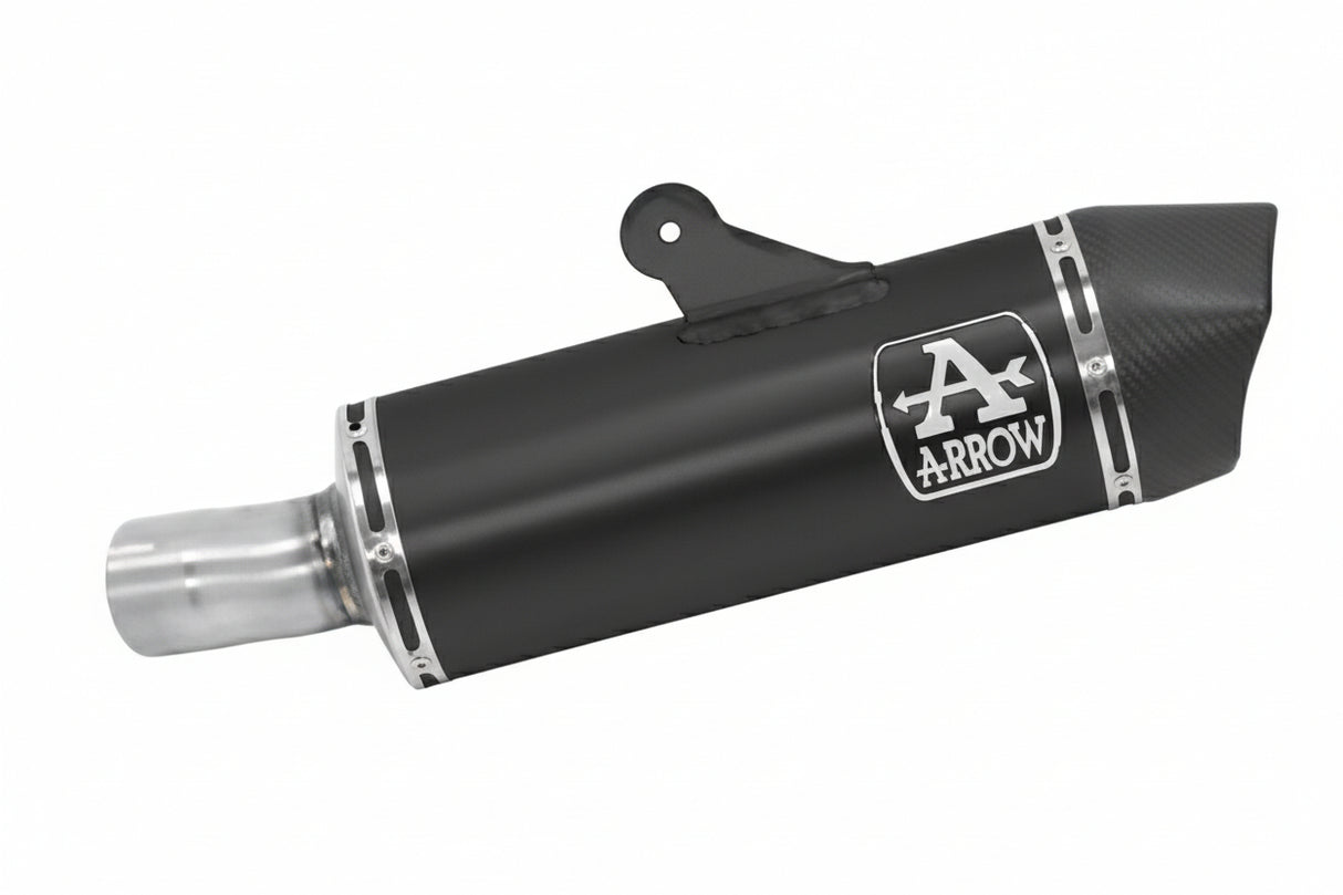 71925AKN  Arrow Maxi Race-Tech Slip-on Exhaust, Aluminum Dark for BMW R1250R/RS 19-20