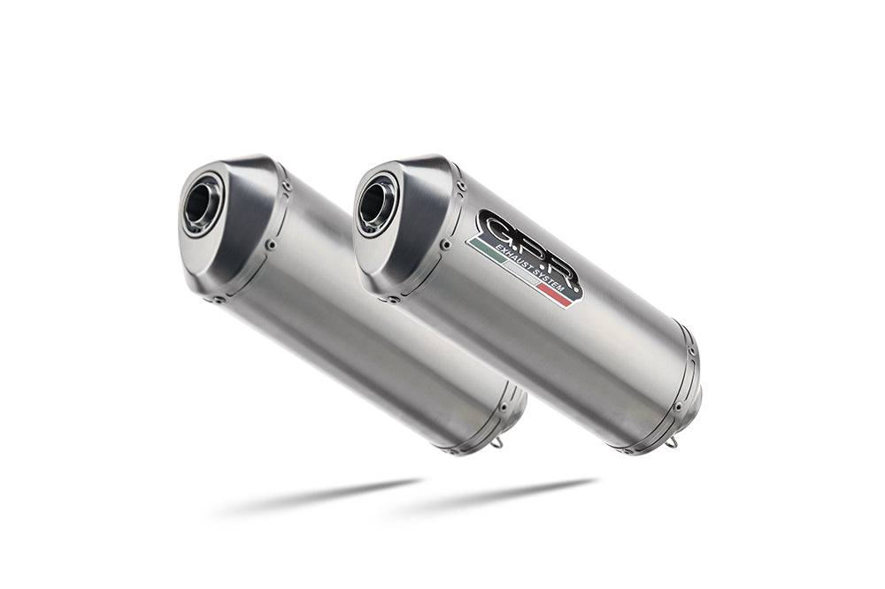 Aprilia Tuono R 1000 Factory 2006-2010 Exhaust GPR Double Slip-on Satinox