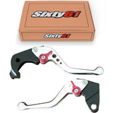 Suzuki Brake & Clutch Levers, Polished Shorty Adjustable